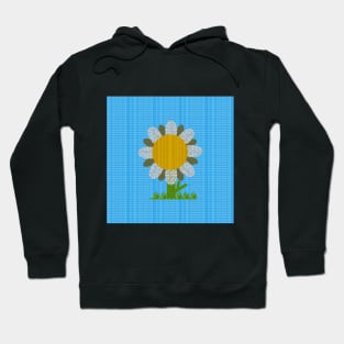 Embroidered Flower 4 Hoodie